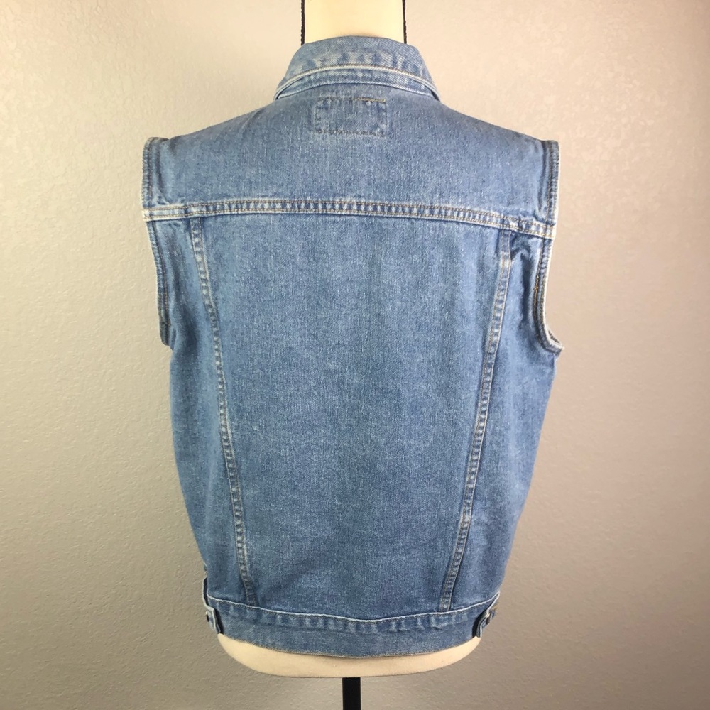 Vintage 90’s Breaker Jeans Denim Vest - Picture 4 of 9